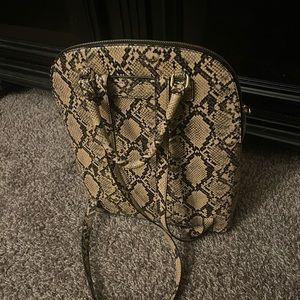 Snake print backpack